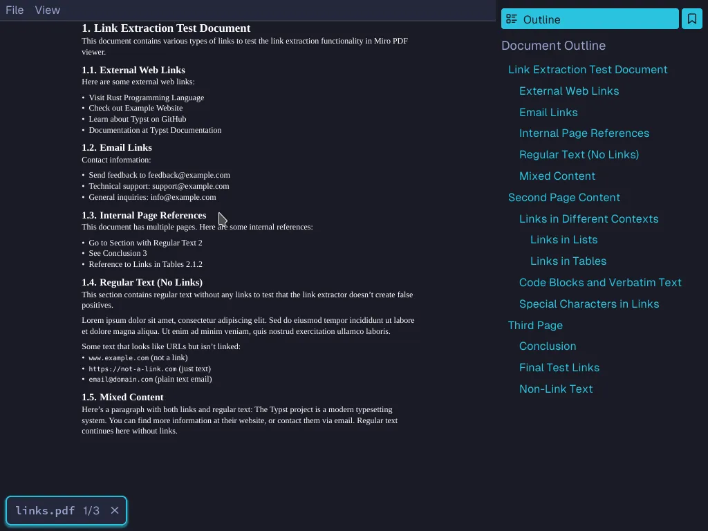A screenshot of the PDF reader